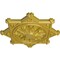 Ekena Millwork Antilles Ceiling Medallion (Fits Canopies up to 6"), Hand-Painted Rich Gold, 38 1/4"OD x 1 1/2"P CM38ANRGS - alternate 3